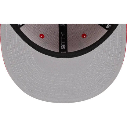 New Era Flat Brim 59FIFTY Chicago Bulls NBA Red Fitted Cap