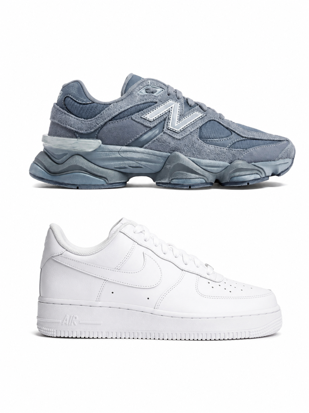 New Balance + Nike Airforce 1 Duo Bundle | Grey + White