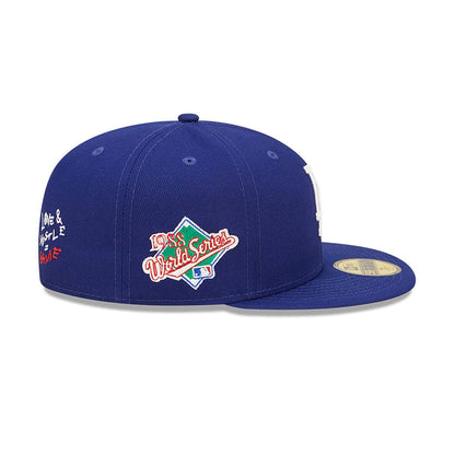 LA Dodgers MLB Team Heart Blue 59FIFTY Fitted Cap