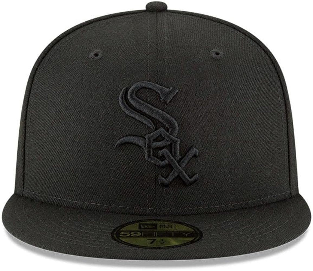 New Era 59Fifty Black on Black Chicago White Sox