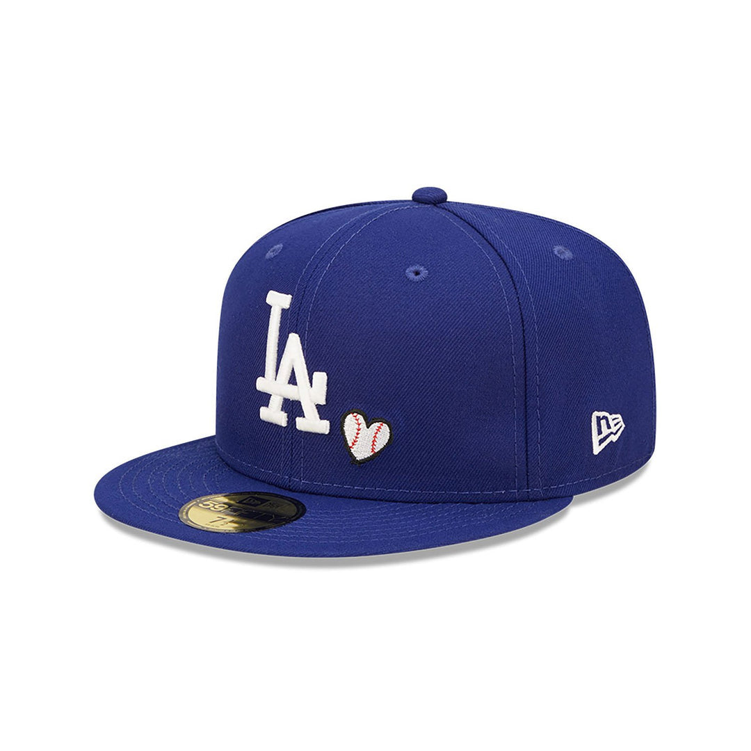 LA Dodgers MLB Team Heart Blue 59FIFTY Fitted Cap