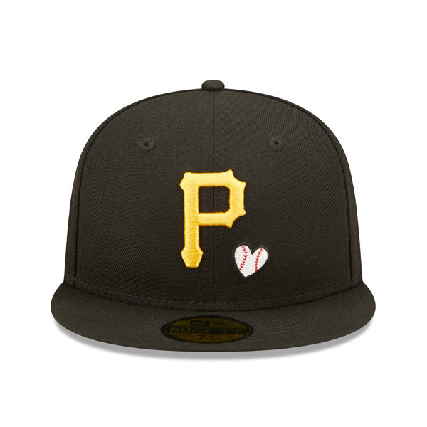 Pittsburgh Pirates 76th WORLD SERIES 1979 Exclusive TEAM HEARTS New Era Fitted 59FIFTY MLB Hat - Black
