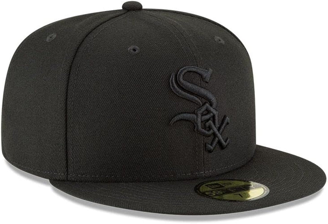 New Era 59Fifty Black on Black Chicago White Sox
