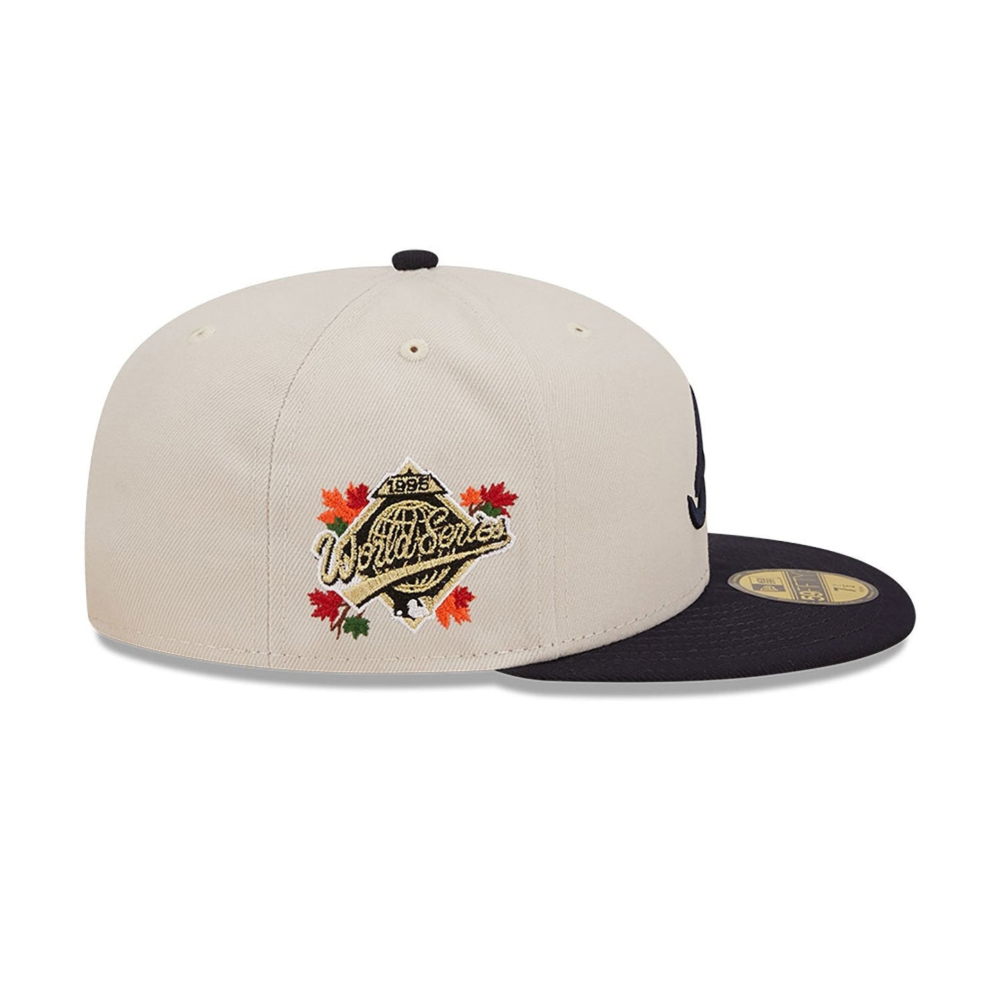 Atlanta braves athletics 59FIFTY Side Patch classic white
