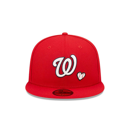 Washington MLB Team Heart Red 59FIFTY Fitted Cap