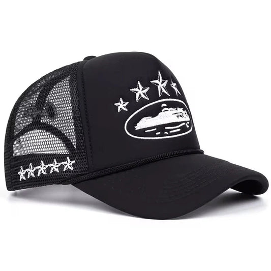 CORTEIZ ALCATRAZ TRUCKER HAT WHITE / BLACK