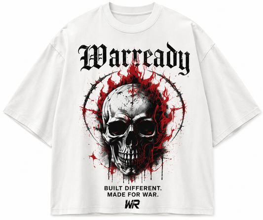 Flamed Skull Graphic Tshirt