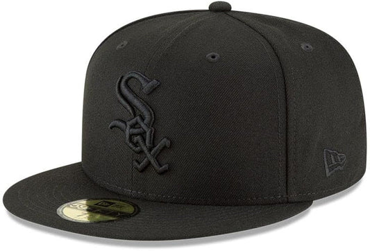 New Era 59Fifty Black on Black Chicago White Sox