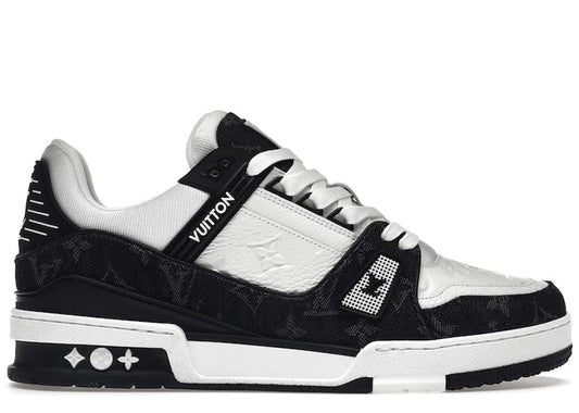 LOUIS VUITTON LV TRAINER WHITE BLACK FULLY BOXED