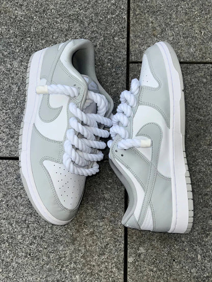 ANY COLOUR CHOICE OF NIKE DUNK LOWS WITH X ROPE LACES