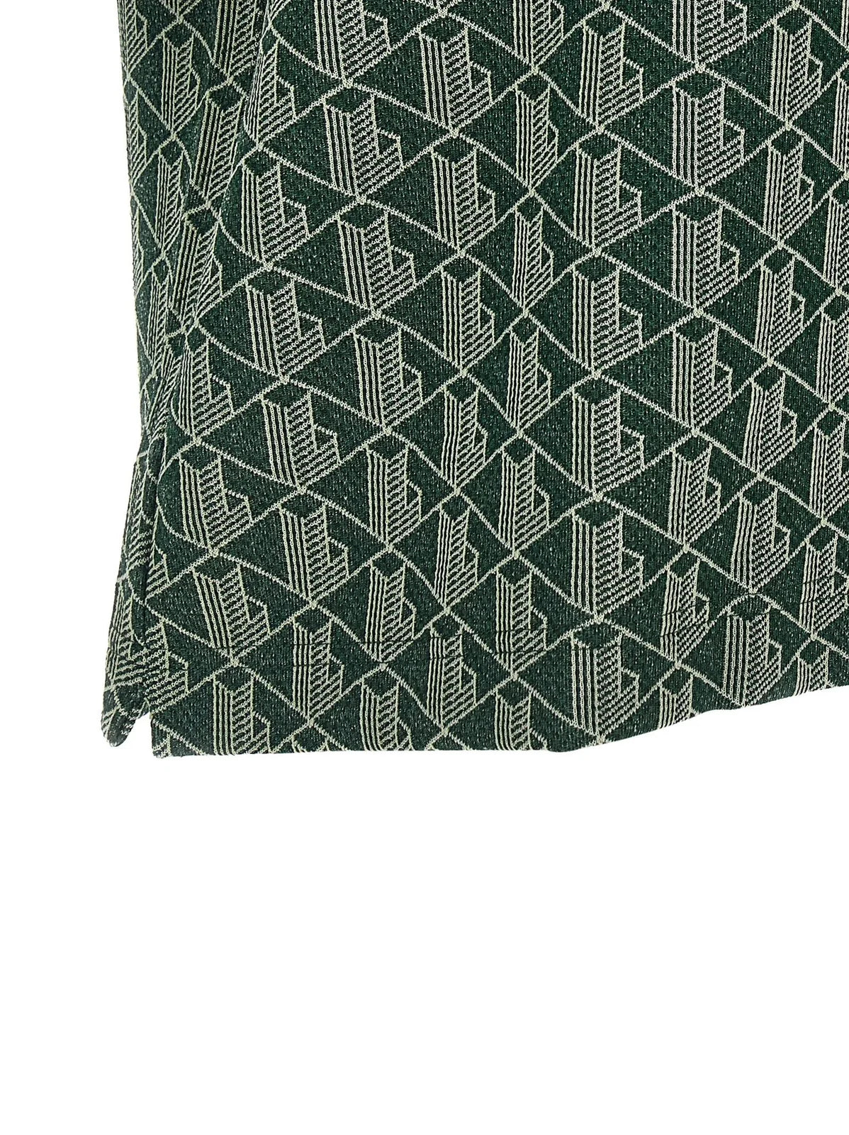 Lacoste monogram-jacquard polo shirt