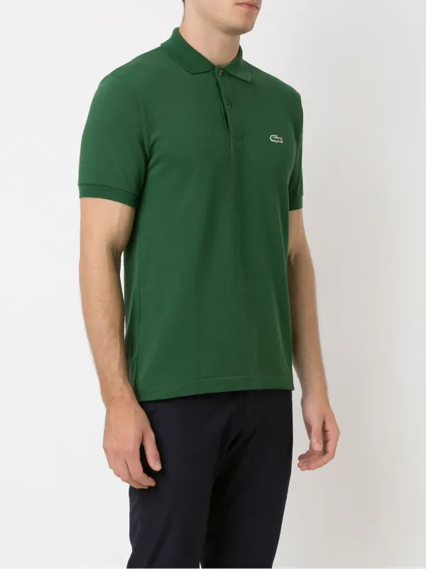 Lacoste logo-patch polo shirt