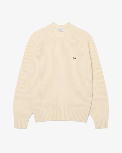 Lacoste thick wool crew neck sweater
