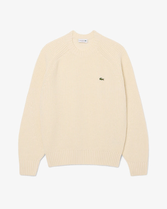 Lacoste thick wool crew neck sweater