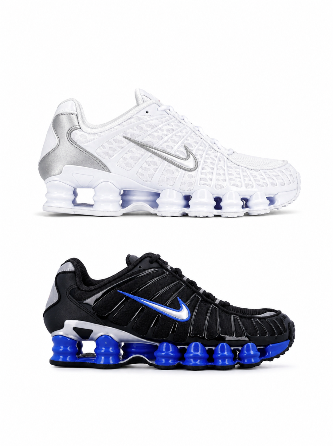 Nike Shox Duo Bundle | white + Black & Blue